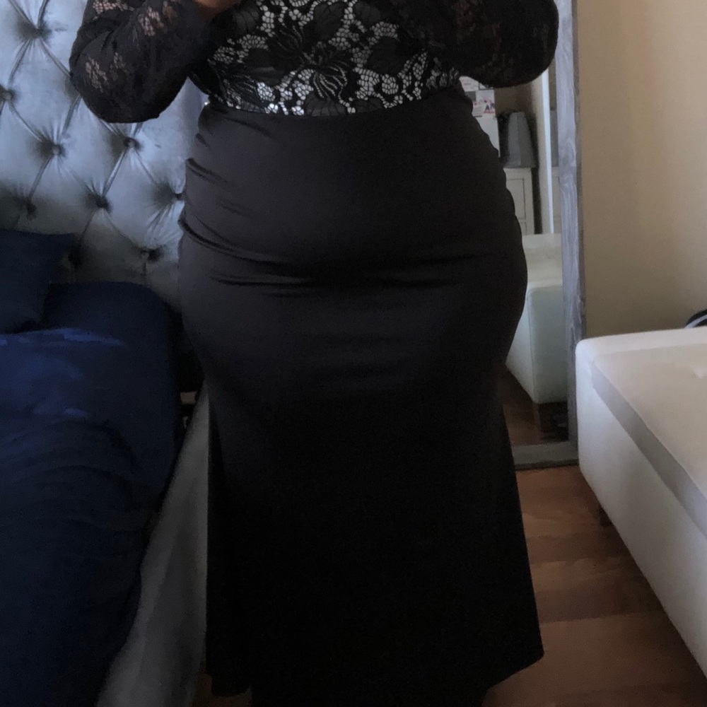 Black formal dress